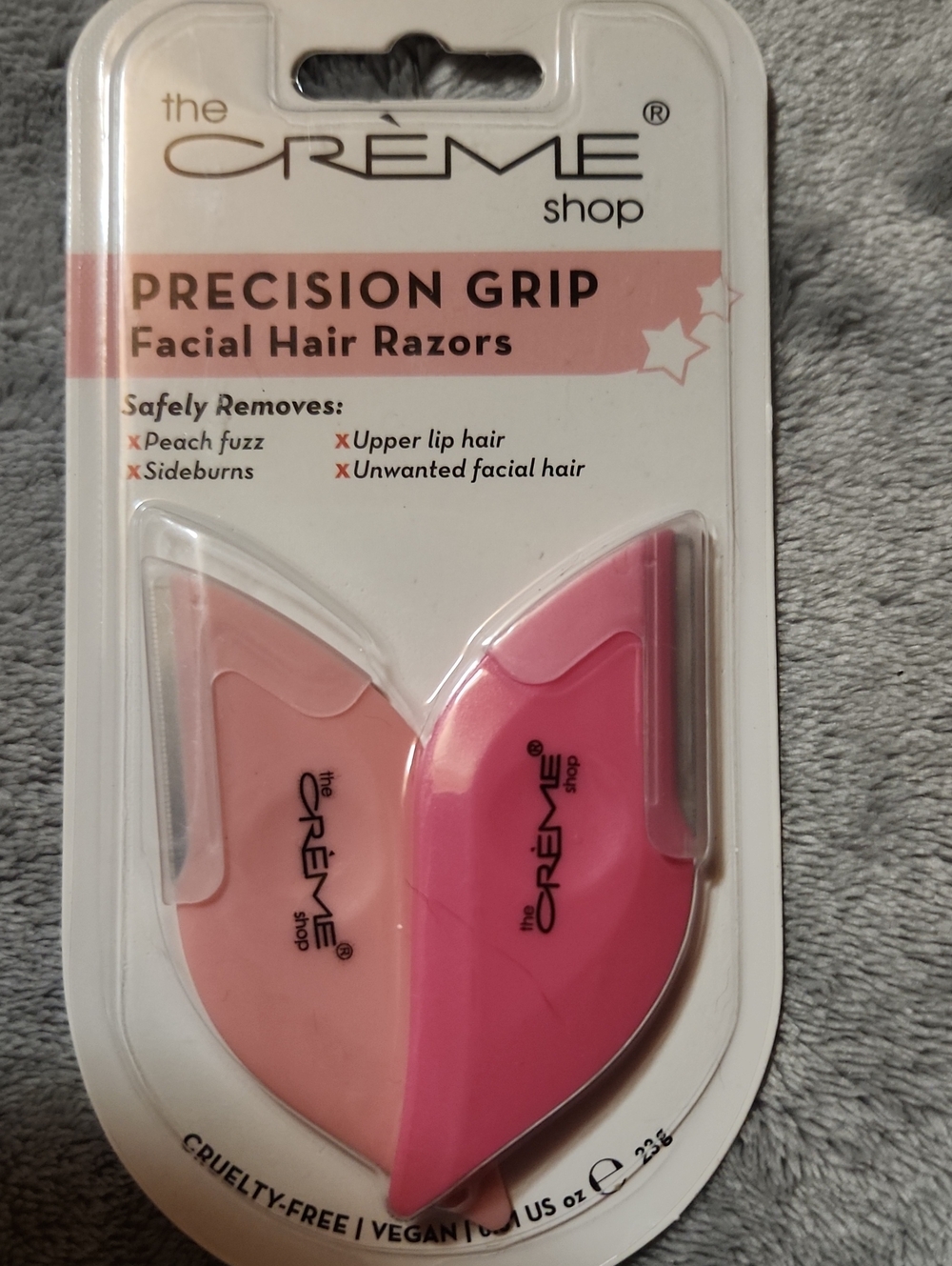 The Crème Shop Precision Grip Facial Hair Razors - Pink